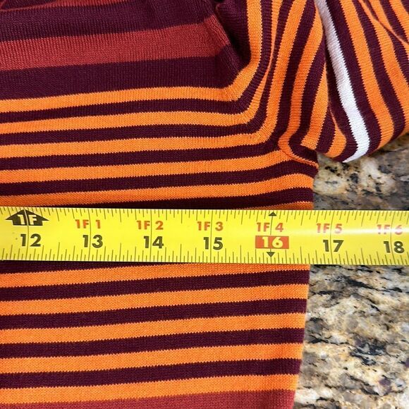 ❤️Last Chance Duluth Trading Co Striped Coolmax Turtleneck Pullover Size XS - Picture 6 of 8